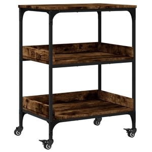 vidaXL K&uuml;chenwagen R&auml;uchereiche 60x41x80,5 cm Holzwerkstoff