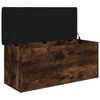 vidaXL Sitzbank mit Stauraum R&auml;uchereiche 102x42x45 cm Holzwerkstoff