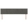 vidaXL Kopfteile 2 Stk. Dunkelgrau 100x5x78/88 cm Samt