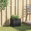 vidaXL Pflanzk&uuml;bel Schwarz 36x30x32 cm Poly Rattan