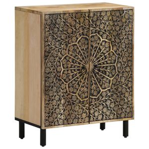 vidaXL Beistellschrank 60x33x75 cm Massivholz Mango