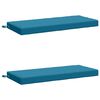 vidaXL Bankkissen SOEST 2 stk. 100 % Polyester Himmelblau