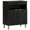 vidaXL Sideboard Schwarz 60x33x75 cm Holzwerkstoff