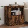 vidaXL Sideboard mit LED-Leuchten R&auml;uchereiche 60,5x37x67 cm