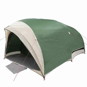 vidaXL Tunnelzelt mit Dach mit Speicher Gr&uuml;n 410 x 285 x 198 cm Taft