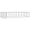 vidaXL Outdoor-Hundezwinger Stahl 43,56 m&sup2;