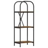 vidaXL B&uuml;cherregal 3 Ebenen 40 x 30 x 109 cm Holzwerkstoff