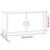 vidaXL Wandschrank Honigbraun 60x30x30 cm Massivholz Kiefer