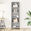 vidaXL Bücherregal Grau Sonoma 50x31x169 cm Holzwerkstoff
