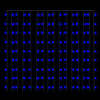 vidaXL LED-Lichtervorhang 3x3 m 300 LED Blau 8 Funktionen