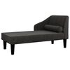 vidaXL Chaiselongue mit Nackenrolle Blau Stoff