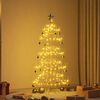 vidaXL Metall Weihnachtsbaum Gold 150 cm Pulverbeschichteter Stahl