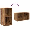 vidaXL TV-Schrankset Wandmontiert 4 pcs Altholz Holzwerkstoff