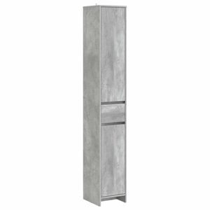 vidaXL Badezimmerschrank Betongrau 30 x 33 x 190 cm Holzwerkstoff