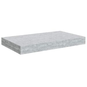 vidaXL Schweberegal Betongrau 40x23,5x3,8 cm MDF