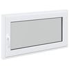vidaXL Kellerfenster RISOR 110 x 70 cm PVC und Glas Wei&szlig;