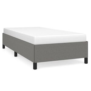 vidaXL Bettgestell ohne Matratze Dunkelgrau 100x200 cm Stoff