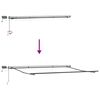 vidaXL Markise Manuell Einziehbar mit LED 450x300 cm Orange & Braun