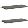 vidaXL Bankkissen SOEST 2 stk. 100 % Polyester Grau 110 x 50 x 5 cm