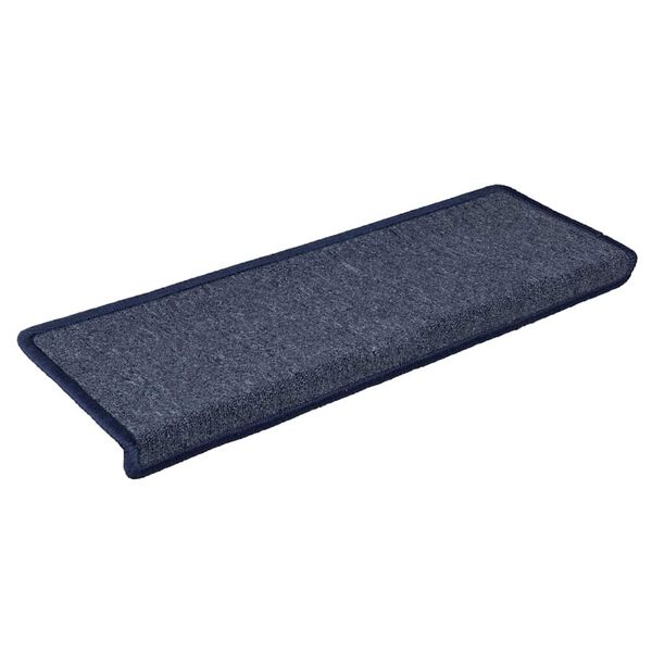 vidaXL Stufenmatten 30 Stk. 65 x 21 x 4 cm Dunkelgrau und Blau Rechteckiger Rand