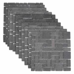 vidaXL Mosaikfliesen Grau 30 x 30 cm Marmor