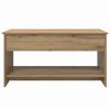 vidaXL Couchtisch Artisan-Eiche 80 x 50,5 x 41,5 cm Holzwerkstoff