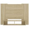 vidaXL TV-Wandschrank Sonoma-Eiche 120x23,5x90 cm Holzwerkstoff