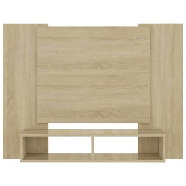 vidaXL TV-Wandschrank Sonoma-Eiche 120x23,5x90 cm Holzwerkstoff