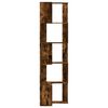 vidaXL Eck-B&uuml;cherregal 5 B&ouml;den R&auml;uchereiche 50x50x179 cm Holzwerkstoff