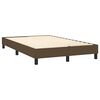 vidaXL Boxspringbett mit Matratze & LED Dunkelbraun 120x190 cm Stoff