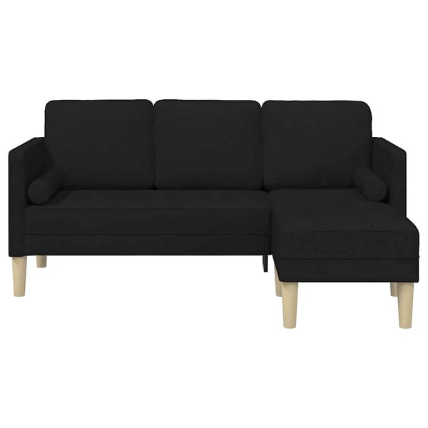 vidaXL Sofa Set Schwarz 173 x 131 x 67 cm Stoff