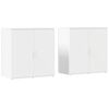 vidaXL Sideboards 2 Stk. Wei&szlig; 79x38x80 cm Holzwerkstoff
