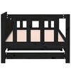 vidaXL Tagesbett Ausziehbar Schwarz 2x(80x200) cm Massivholz Kiefer