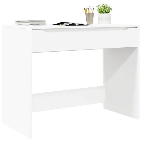 vidaXL Schreibtisch mit Schubladen Wei&szlig; 100 x 50 x 78 cm Holzwerkstoff