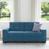 vidaXL Zweisitzer-Sofa Blau 180x77x82 cm Samt