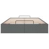 vidaXL Ottoman-Bett ohne Matratze Dunkelgrau 120x190 cm Stoff