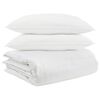 vidaXL Bettdecken Set mit Kissen 3 pcs Wei&szlig; Daunenfeder