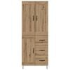 vidaXL Highboard Artisan-Eiche 69,5 x 34 x 180 cm Holzwerkstoff