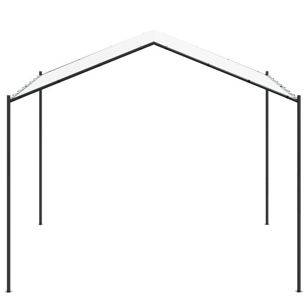 vidaXL Pavillon Wei&szlig; 4 x 4 x 2,6 m Stahl und Polyester