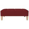vidaXL Fu&szlig;hocker Weinrot 78x56x32 cm Stoff