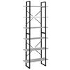 vidaXL Hochschrank Grau Sonoma 80x30x210 cm Holzwerkstoff