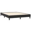 vidaXL Boxspringbett mit Matratze & LED Schwarz 160x210 cm Samt