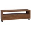 vidaXL TV-Schrank 110 x 30 x 40 cm Natur Massivholz Teak