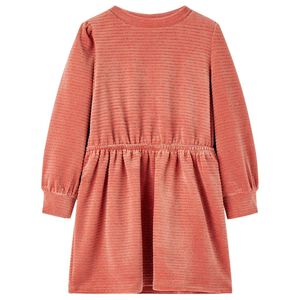 Kinderkleid mit Langen Ärmeln Mittelrosa 116