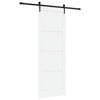 vidaXL Schiebet&uuml;r ORKDAL Wei&szlig; und Schwarz 83 x 232 cm