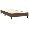 vidaXL Boxspringbett mit Matratze Dunkelbraun 90x200 cm Stoff