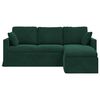 vidaXL Sofa Dunkelgr&uuml;n 198 x 134 x 80 cm Samt