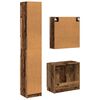 vidaXL Badezimmerschrank-Set mit Regal 3 pcs Altholz Holzwerkstoff