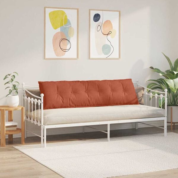vidaXL R&uuml;ckenkissen Rot-Orange 180 x 50 cm Cordstoff