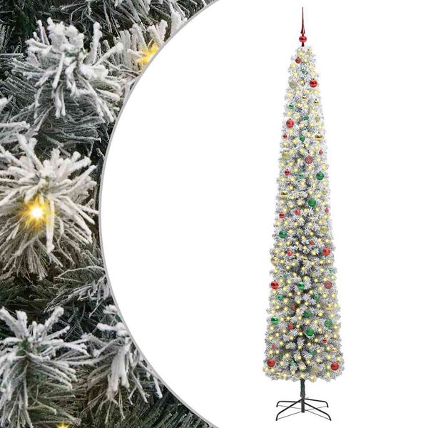 vidaXL K&uuml;nstlicher Weihnachtsbaum mit 300 LEDs mit St&auml;nder Gr&uuml;n 270 cm